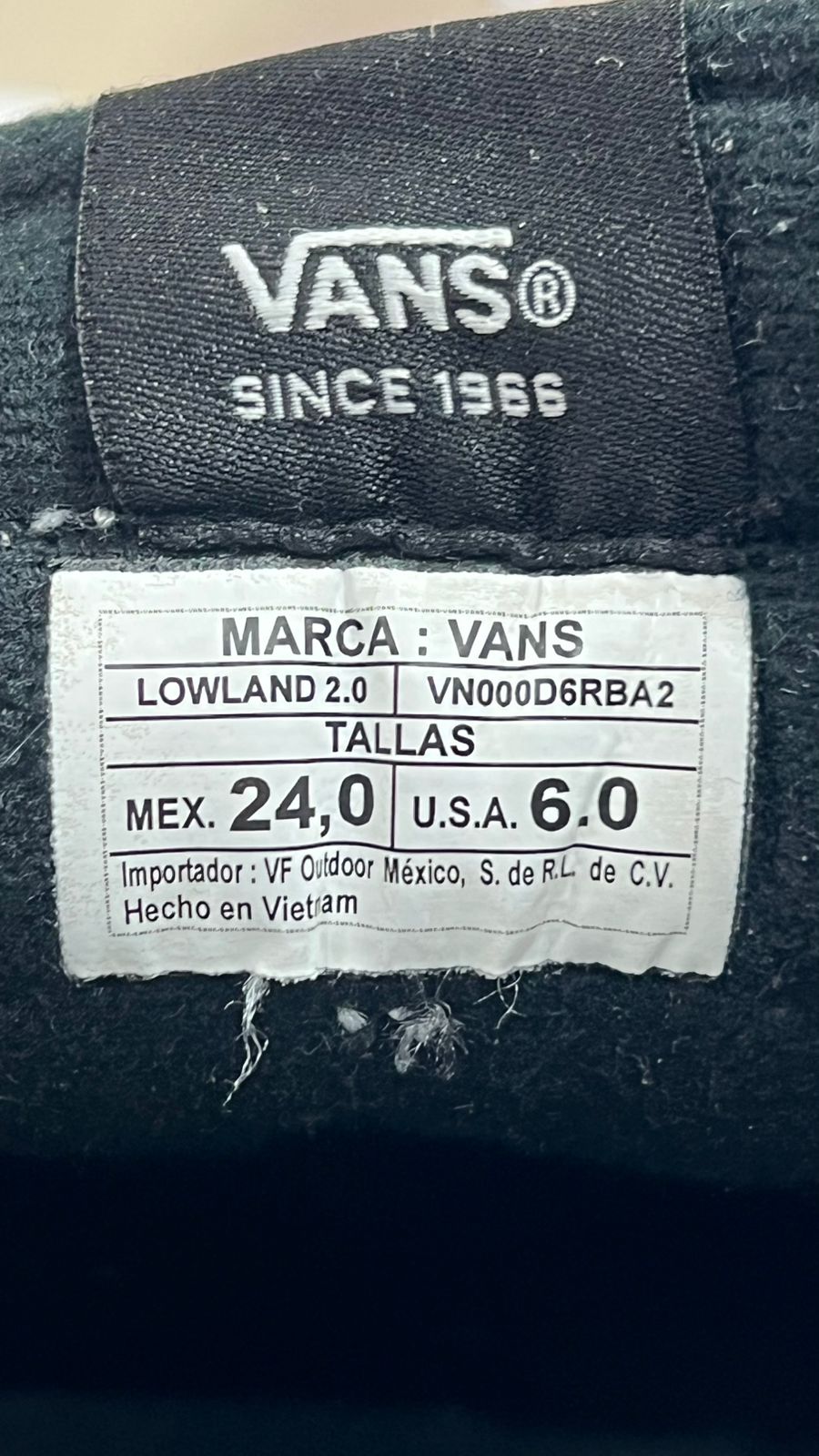 Tenis Vans Lowland 2.0 | Talla 4MX